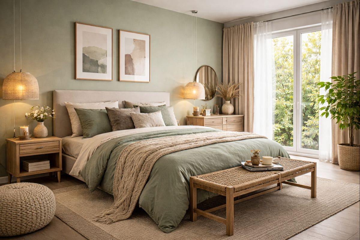 Couleurs tendance pour une chambre apaisante