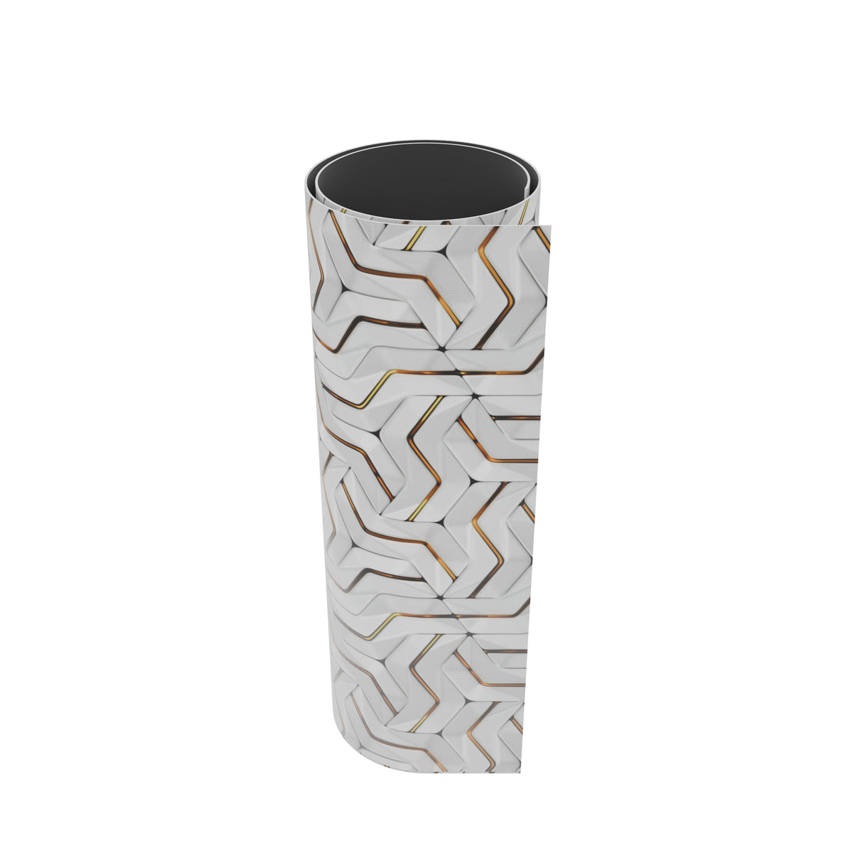 Zelfklevende spatwand blauw/goud met marmerlook 250 x 120 cm - 3 m²