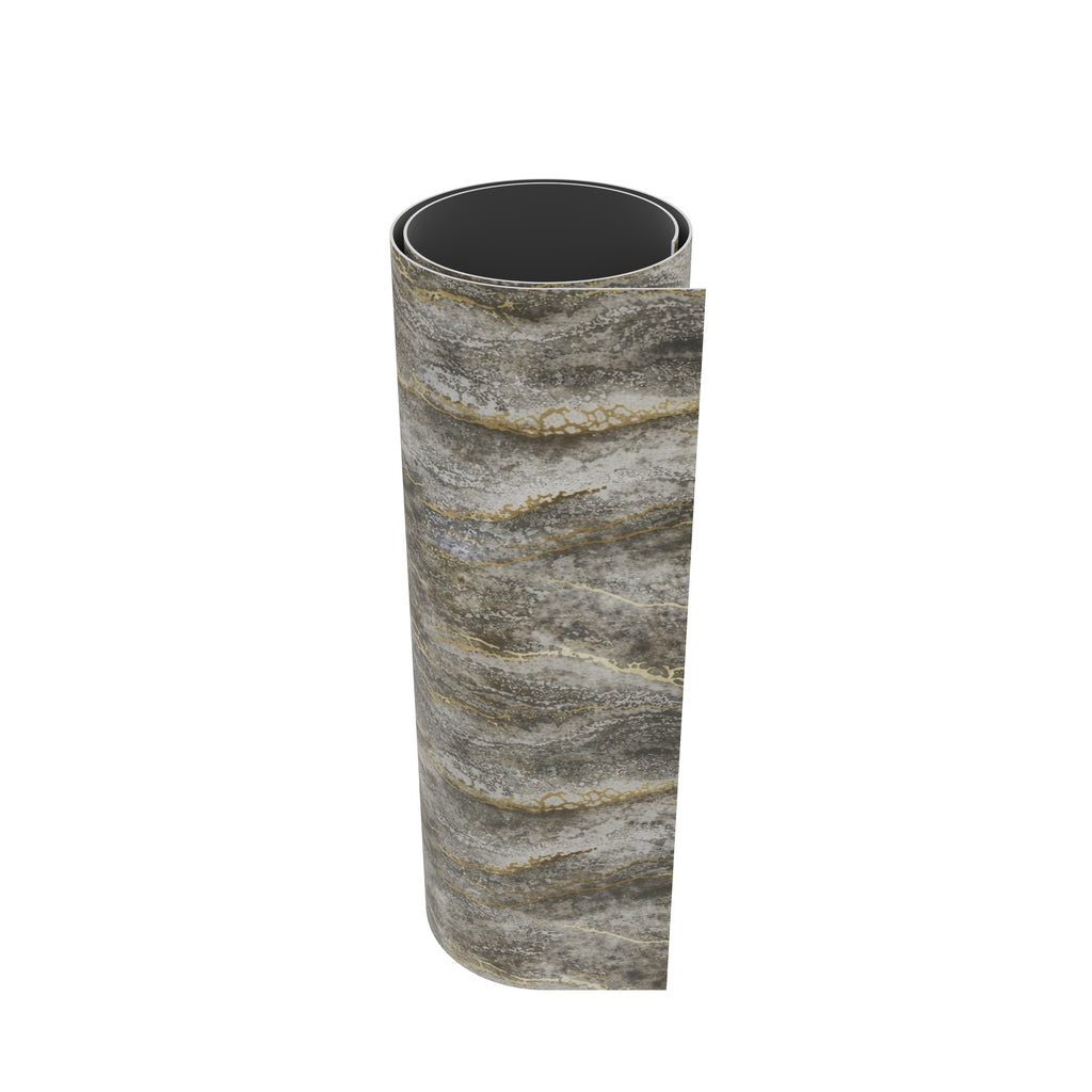 Crédence adhésive gris or effet marbre 250 x 120 cm - 3 m²