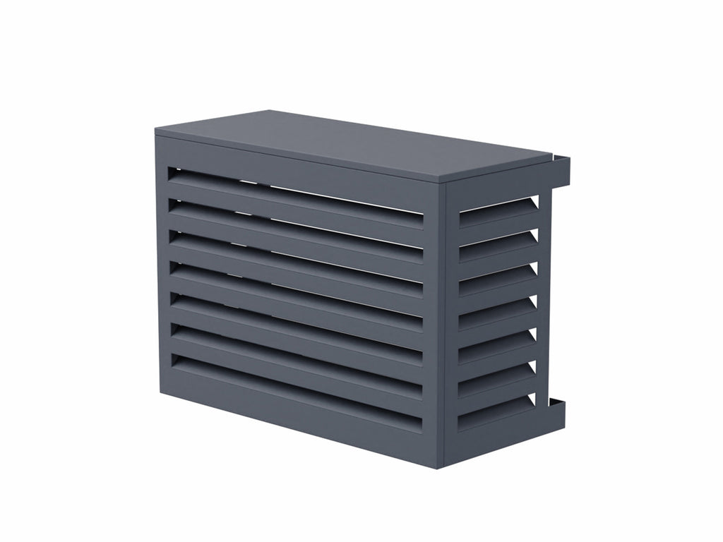 Cache clim et pompe à chaleur en aluminium gris anthracite RAL 7016