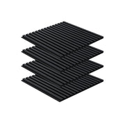 Wand-Akustikpaneel schwarz 60 x 60 cm - Modulplatte - 4er-Set