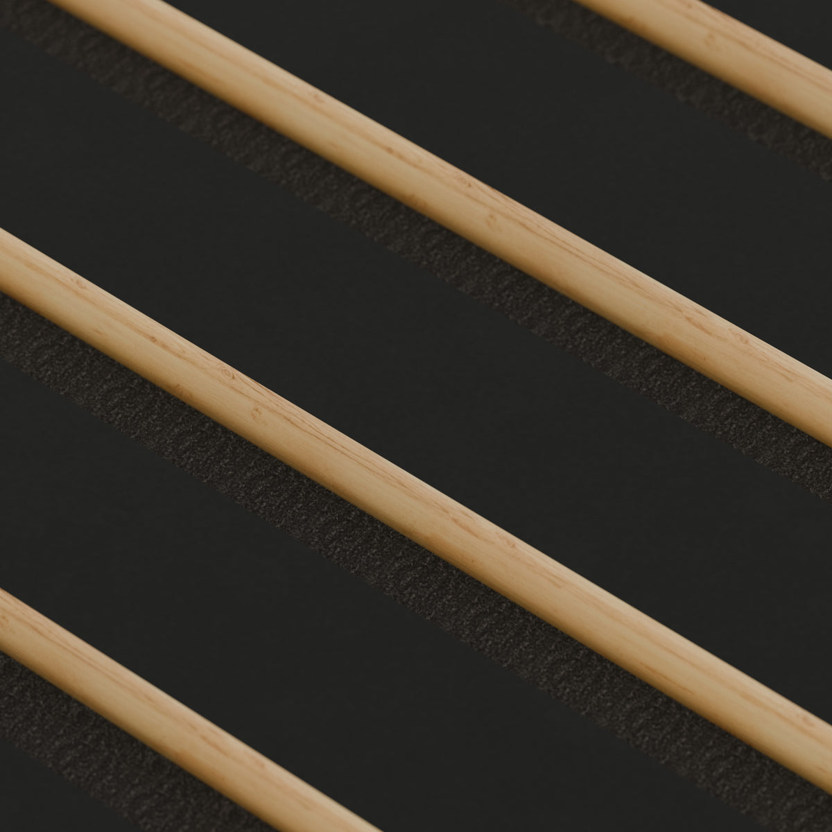 Panneau acoustique mural noir mat 240 x 60 cm - 11 mm - lot de 4