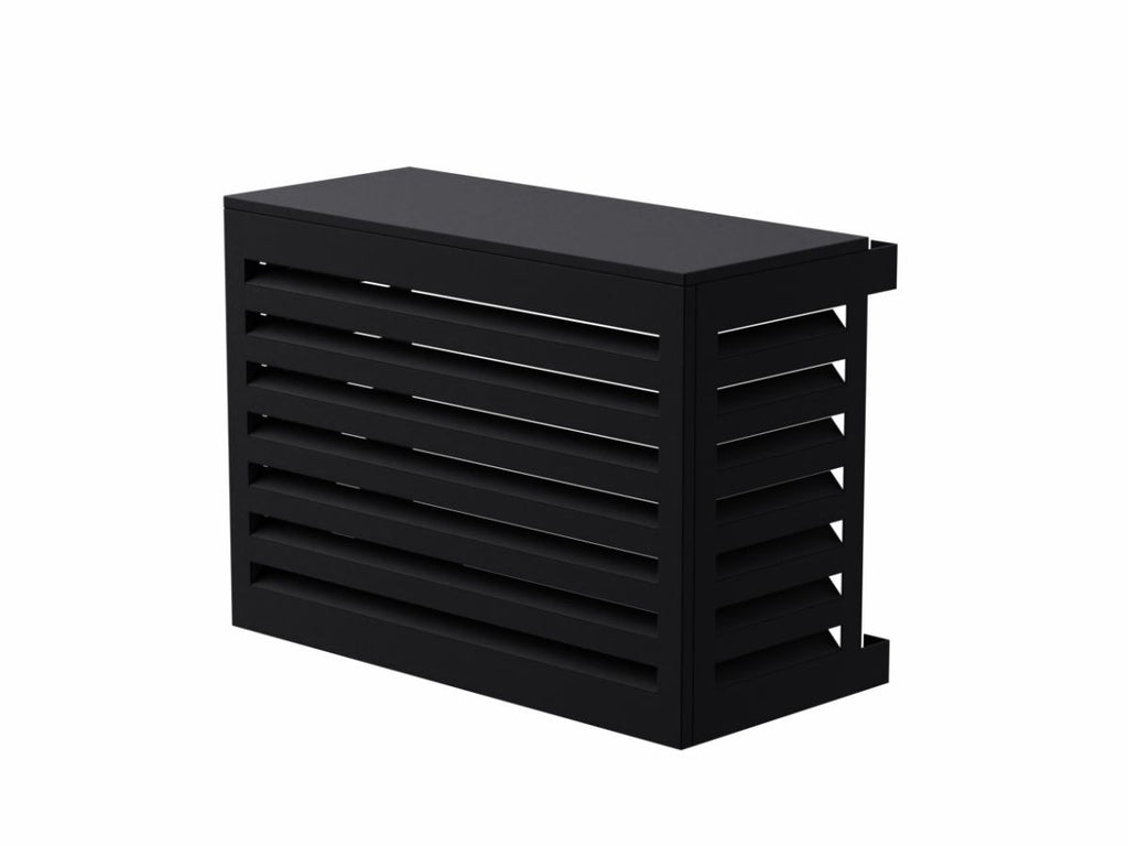 Cache clim noir aluminium
