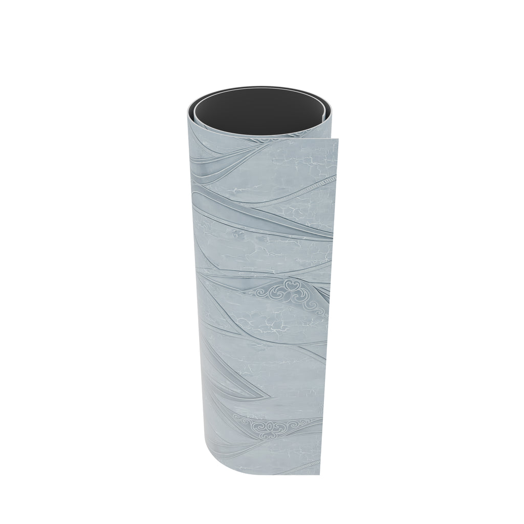 Crédence adhésive blanc chrome effet marbre 250 x 120 cm - 3 m²