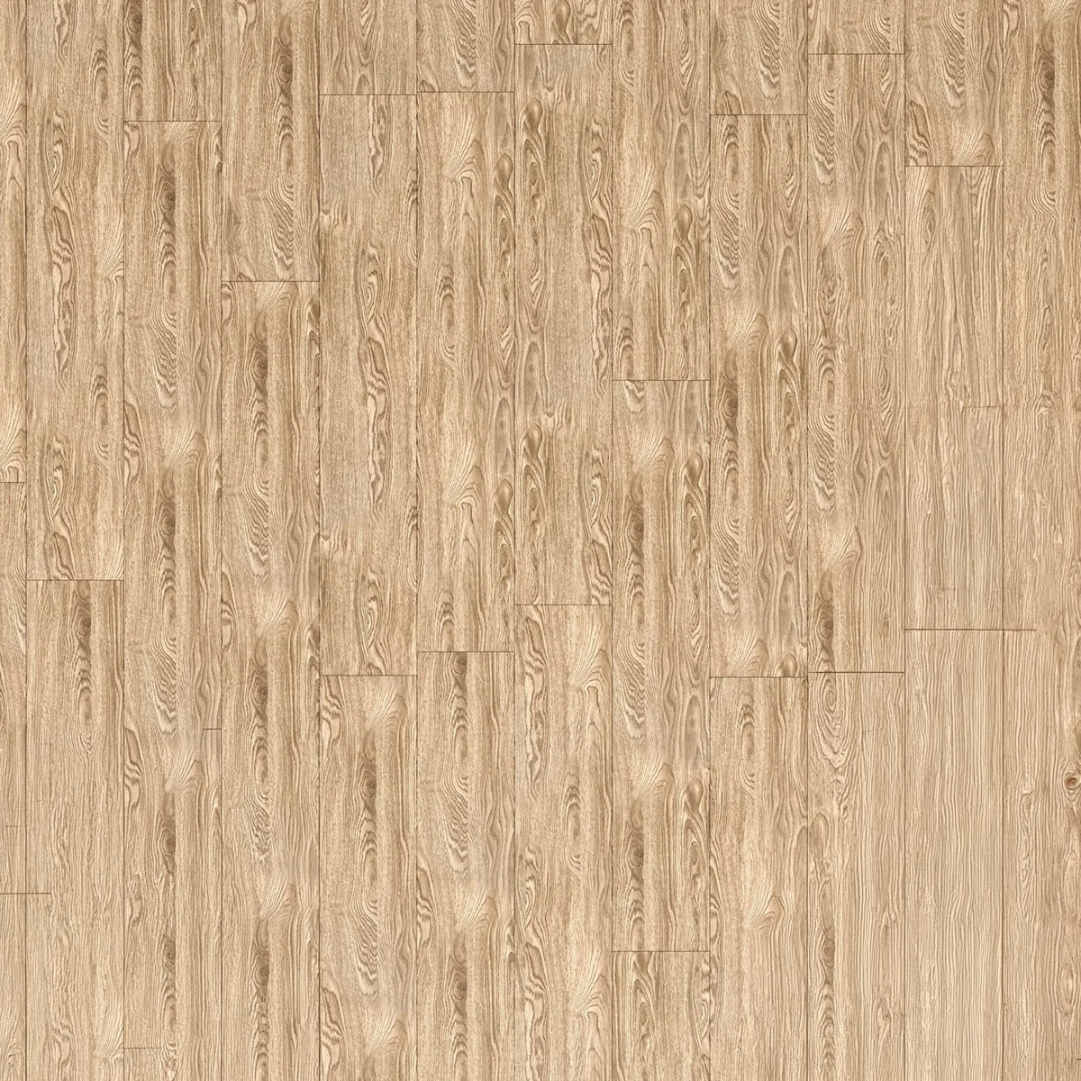 PVC-klikvloer in visgraatmotief met lichte houtlook - 122 x 45 cm - 4 mm