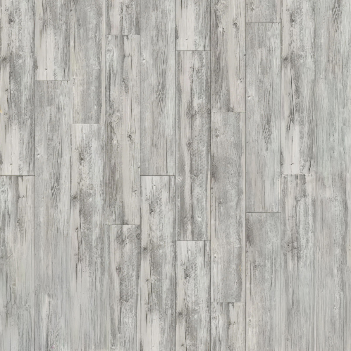 Lame PVC clipsable bois gris clair - décor bois - 122 x 18 cm - 4 mm
