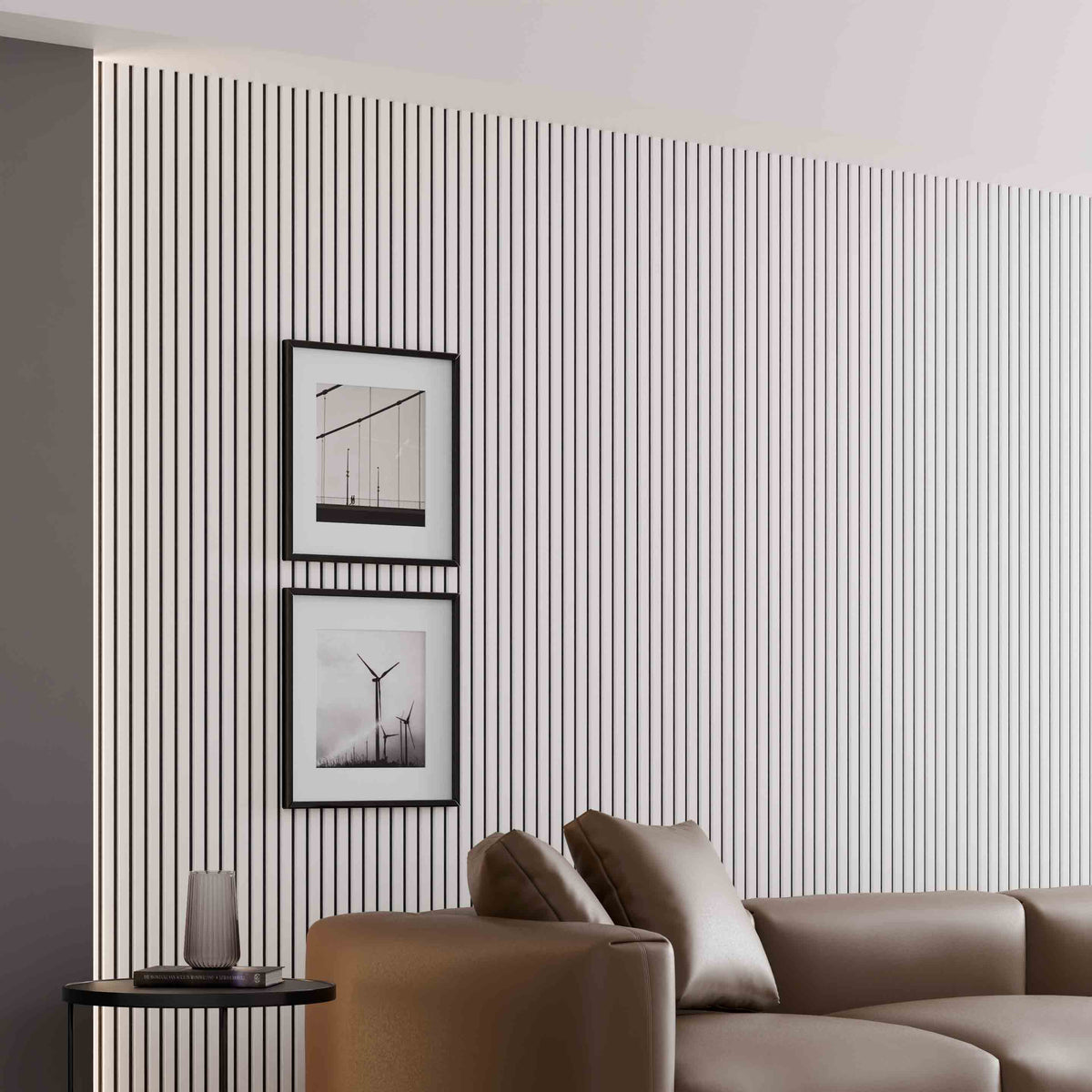 Wand-Akustikpaneel mattschwarz 240 x 60 cm - 21 mm - 2er-Set