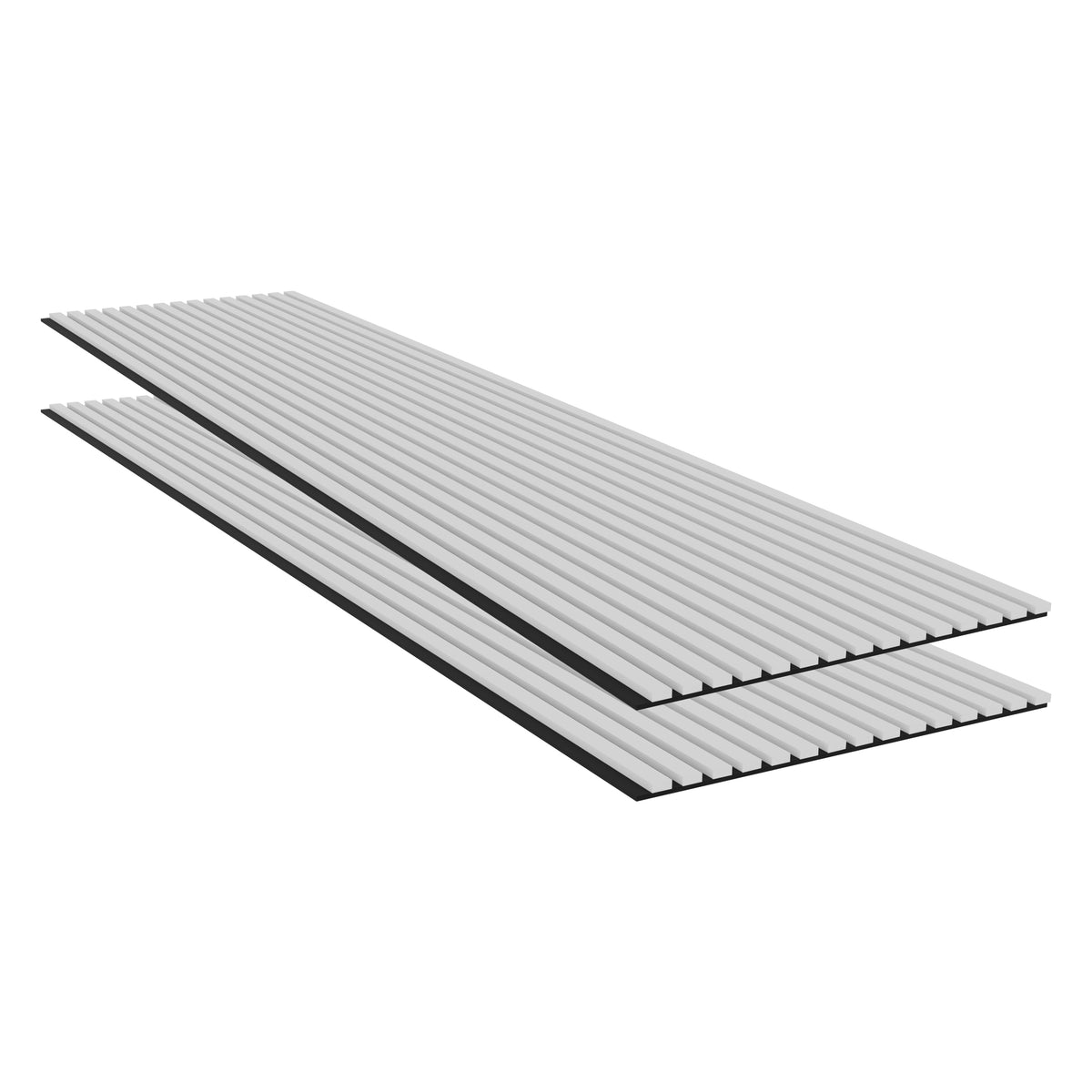 Panneau acoustique mural cuir blanc 240 x 60 cm - 21 mm - lot de 2