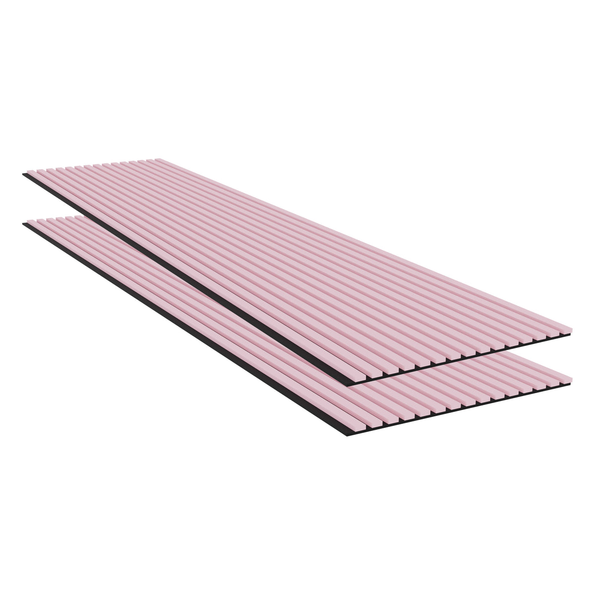 Panneau acoustique mural rose 240 x 60 cm - 21 mm - lot de 2