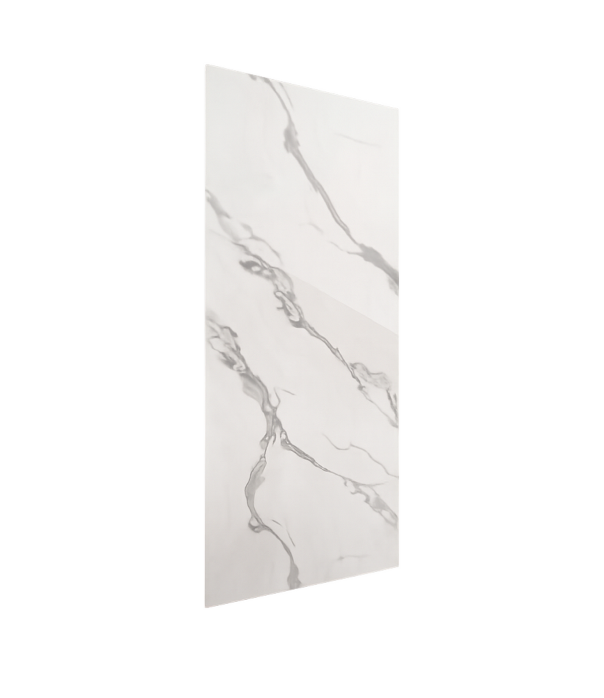 Panneau PVC effet marbre blanc 250 x 120 cm - étanche