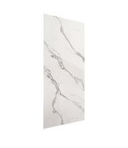 PVC-Wandpaneel in weißer Marmoroptik 250 x 120 cm – wasserdicht