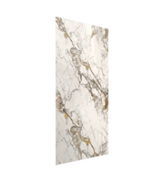 PVC-Wandpaneel in Weiß-Gold-Marmoroptik 250 x 120 cm - wasserdicht