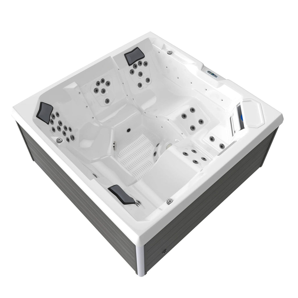 Spa extérieur 5 places - 49 jets inox - habillage bois - PS-J525