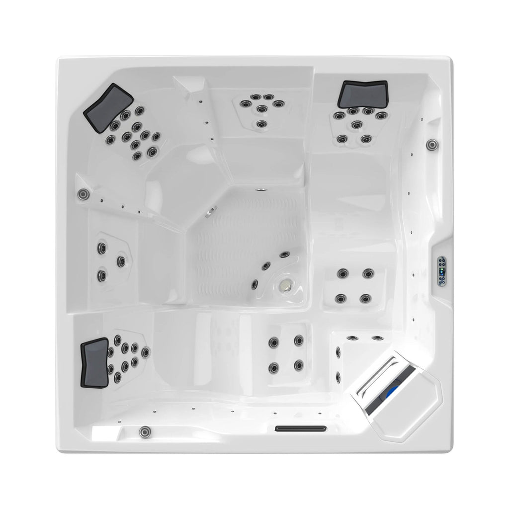 Spa extérieur 5 places - 49 jets inox - habillage bois - PS-J525