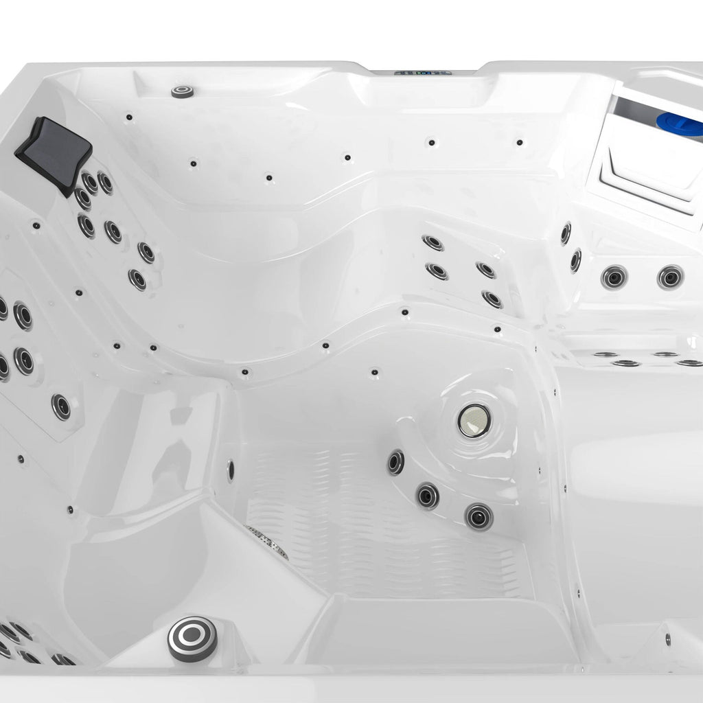 Spa extérieur 5 places - 49 jets inox - habillage bois - PS-J525
