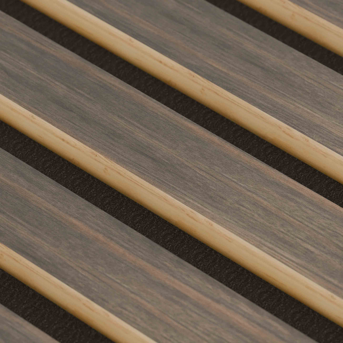 Wand-Akustikpaneel Nussbaum dunkel 240 x 60 cm - 11 mm - 4er-Set