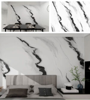 panneau adhésif effet marbre blanc