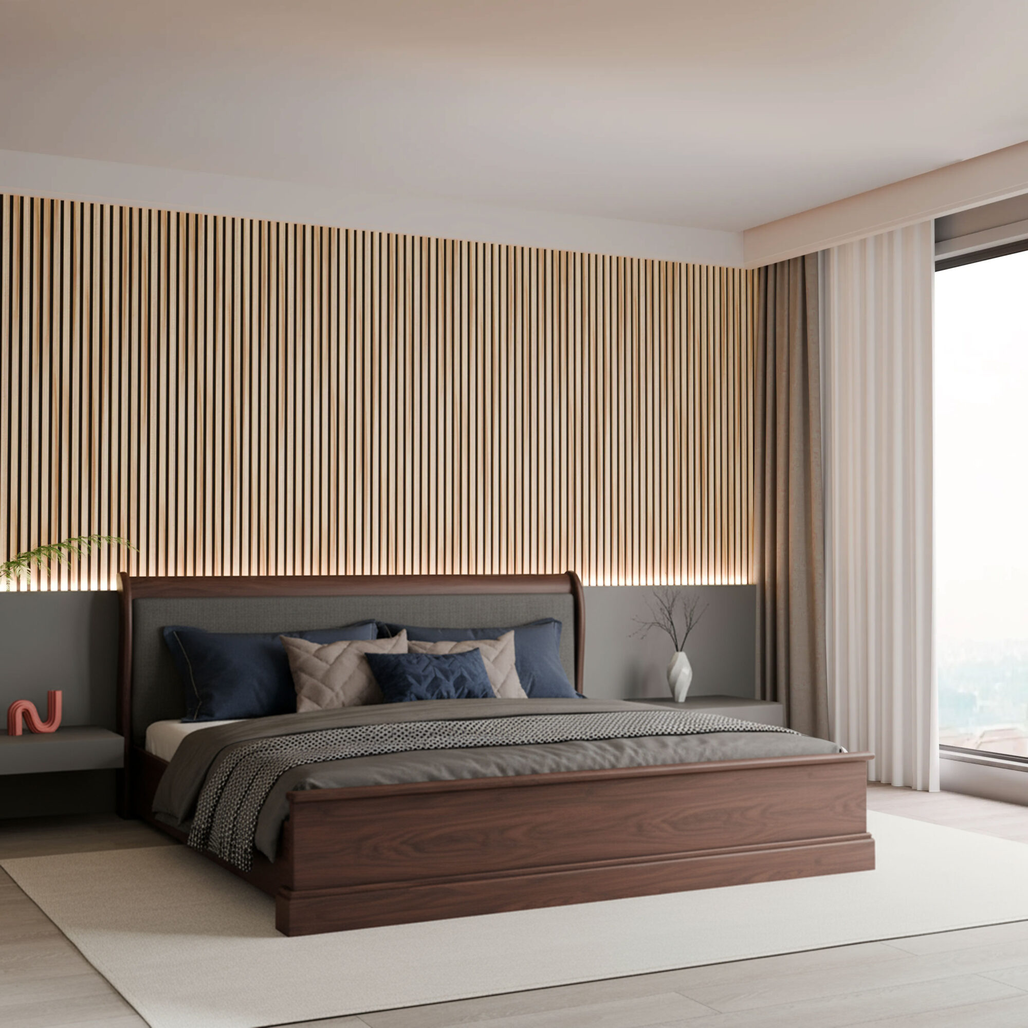 panneau acoustique noyer clair 11 mm