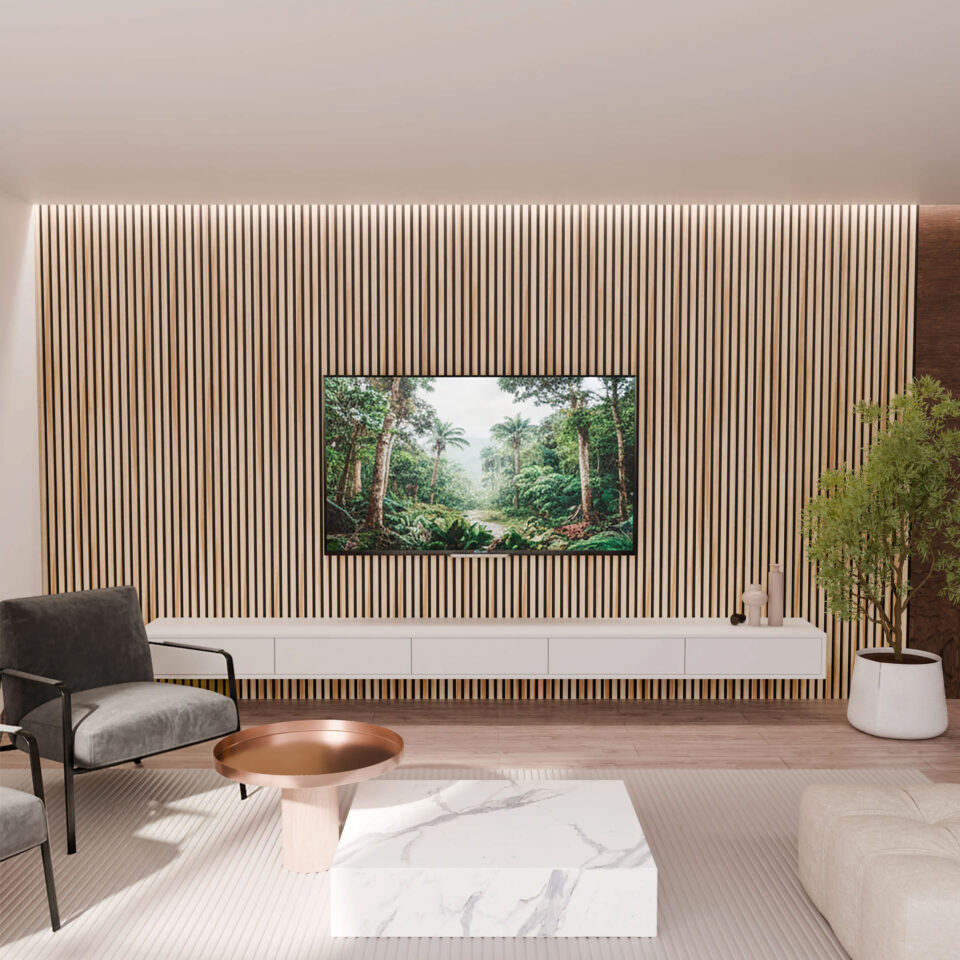 panneau acoustique noyer clair 11 mm