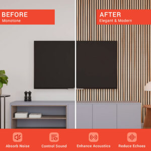 panneau acoustique noyer clair 11 mm