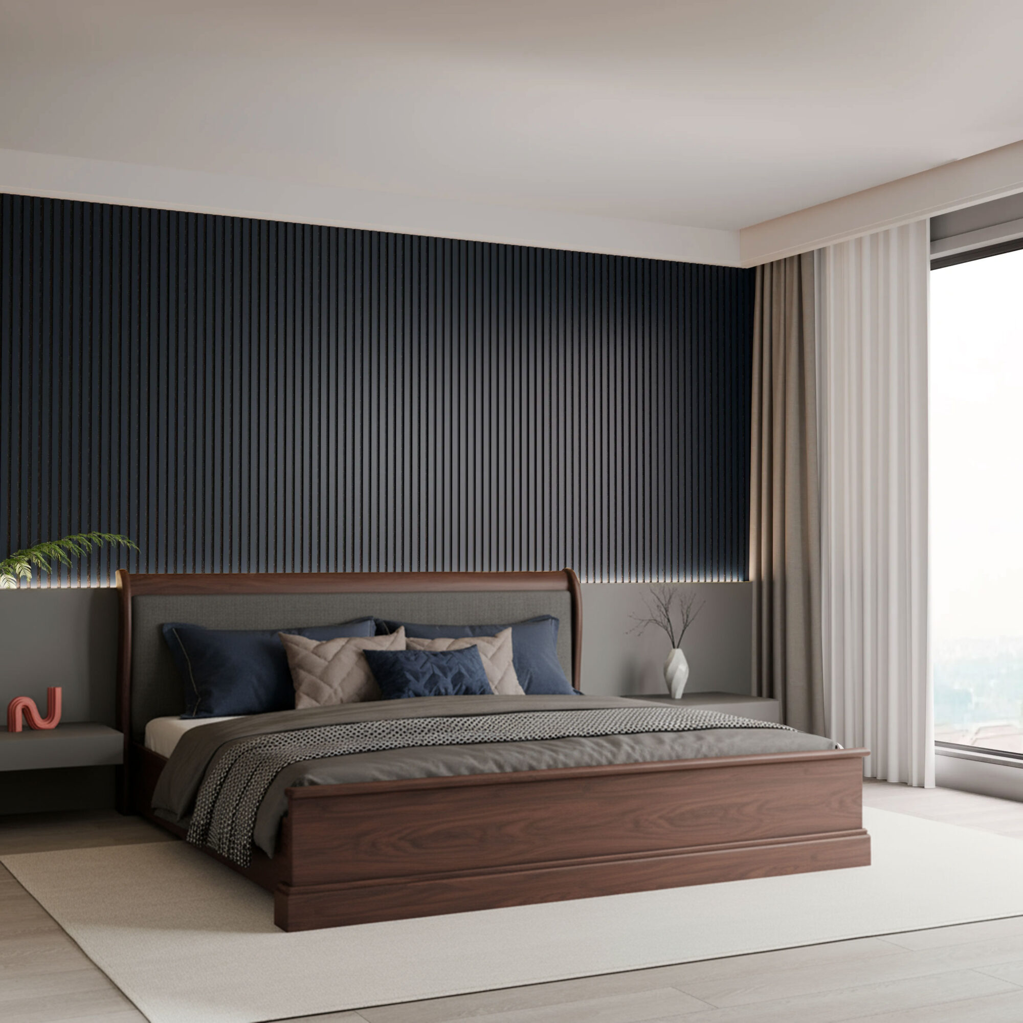 panneau acoustique noir mat 21 mm