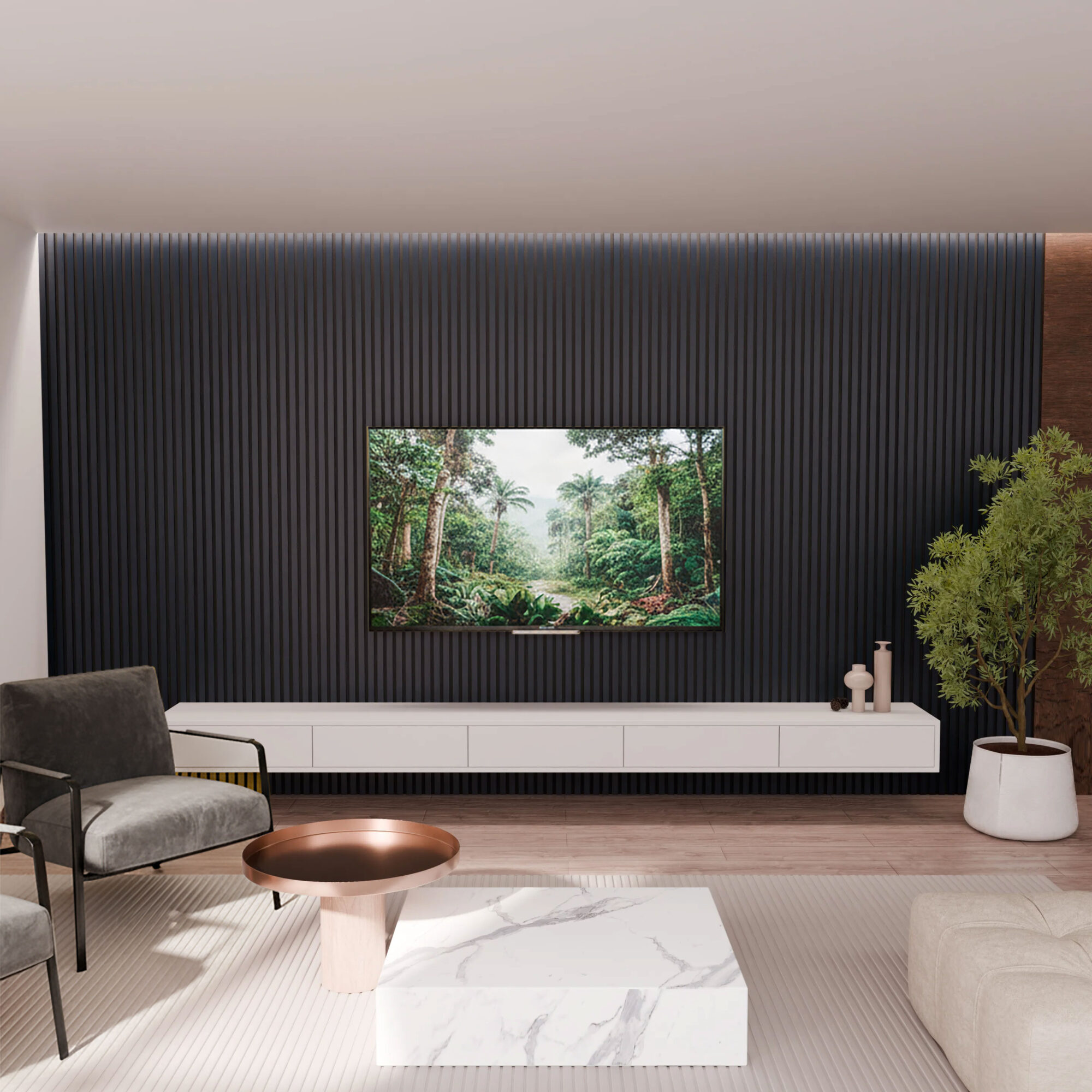 panneau acoustique noir mat 21 mm