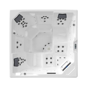 Spa Extérieur Premium en Habillage Bois – Modèle PS-J525 _ 5 Places avec Jets Hydromassants et Chromothérapie