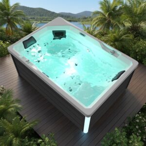 Spa Extérieur Compact – Modèle PS-J265 _ 2 Places Allongées avec 34 Jets Hydromassants & Éclairage LED