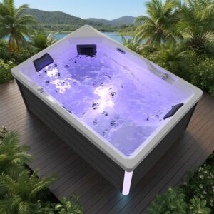 Spa Extérieur Compact – Modèle PS-J265 _ 2 Places Allongées avec 34 Jets Hydromassants & Éclairage LED