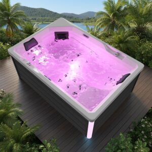 Spa Extérieur Compact – Modèle PS-J265 _ 2 Places Allongées avec 34 Jets Hydromassants & Éclairage LED