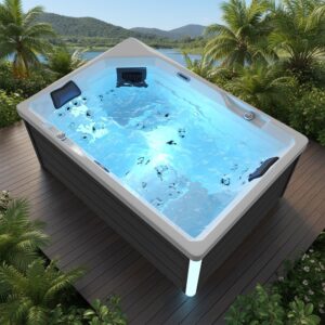 Spa Extérieur Compact – Modèle PS-J265 _ 2 Places Allongées avec 34 Jets Hydromassants & Éclairage LED