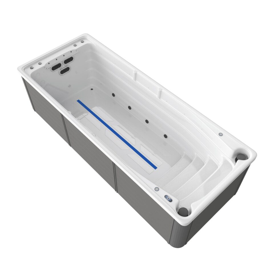 Spa de Nage Premium – Modèle PS-SM56 _ 1 Couloir de Nage avec Contre-Courant Intégré & Éclairage LED