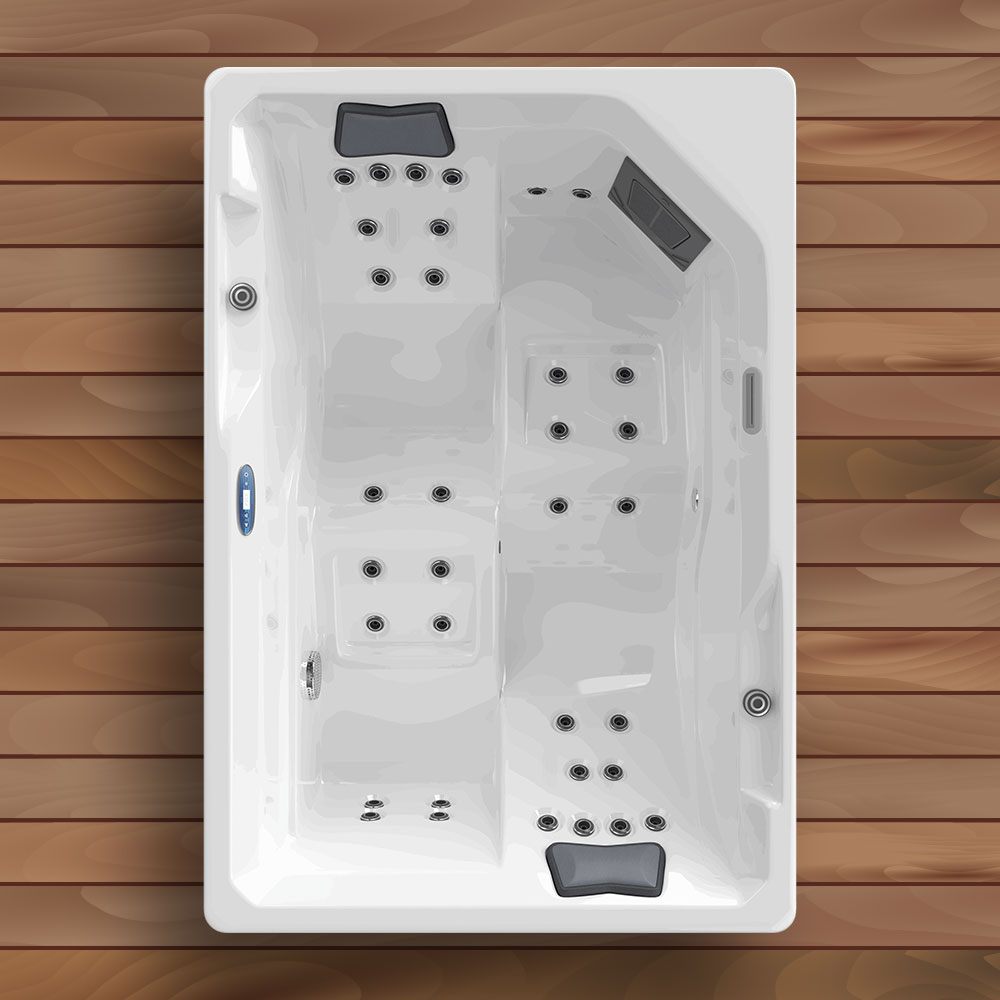 Spa Extérieur Compact – Modèle PS-J6012 _ 2 Places Allongées avec 41 Jets Hydromassants & Design Moderne