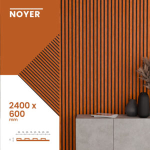 Panneau acoustique en noyer