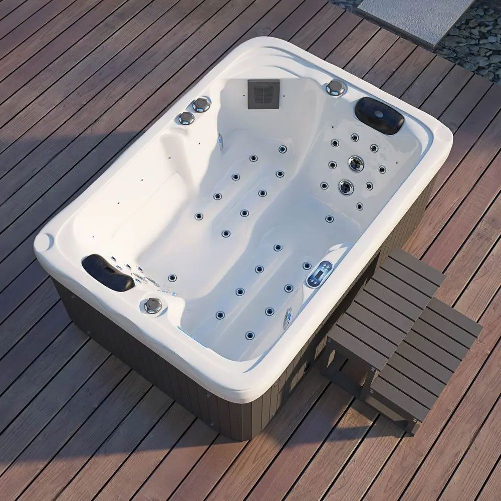 Spa Extérieur Compact – Modèle PS-J6012 _ 2 Places Allongées avec 41 Jets Hydromassants & Design Moderne