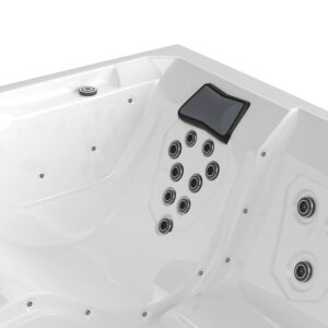 Spa Extérieur Premium en Habillage Bois – Modèle PS-J525 _ 5 Places avec Jets Hydromassants et Chromothérapie