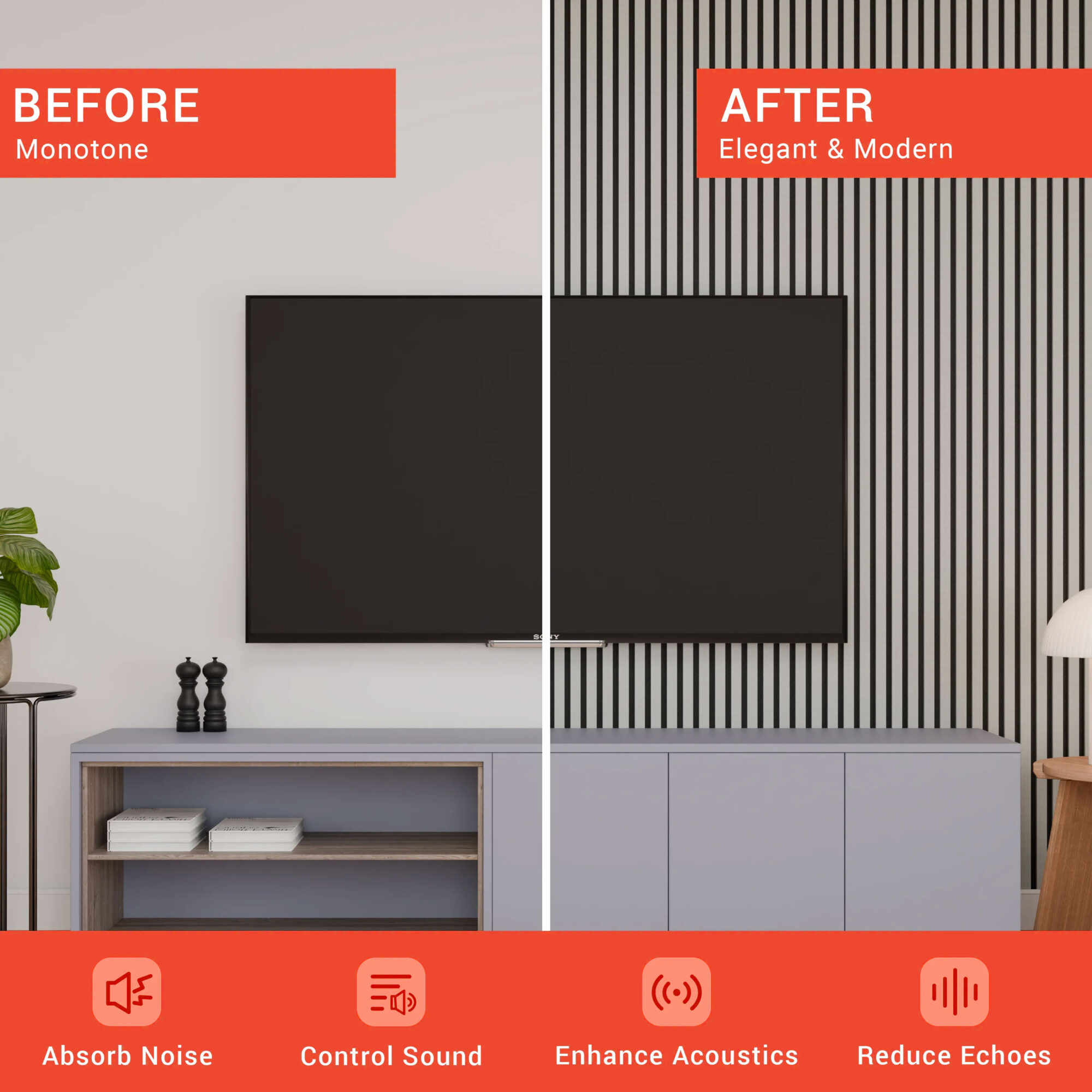 Panneau acoustique - Gris 11 mm