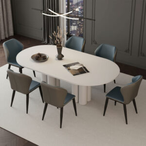 Chaise Milano - Gris / Bleu X2