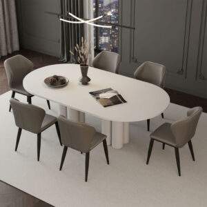 Chaises Milano Gris Brun X2