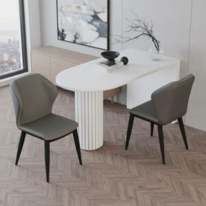 Chaises Milano Gris Brun X2