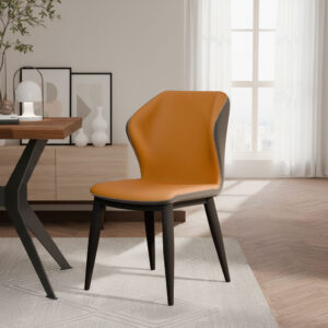 Chaises Milano Gris Orange X2