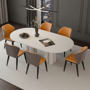 Chaises Milano Gris Orange X2