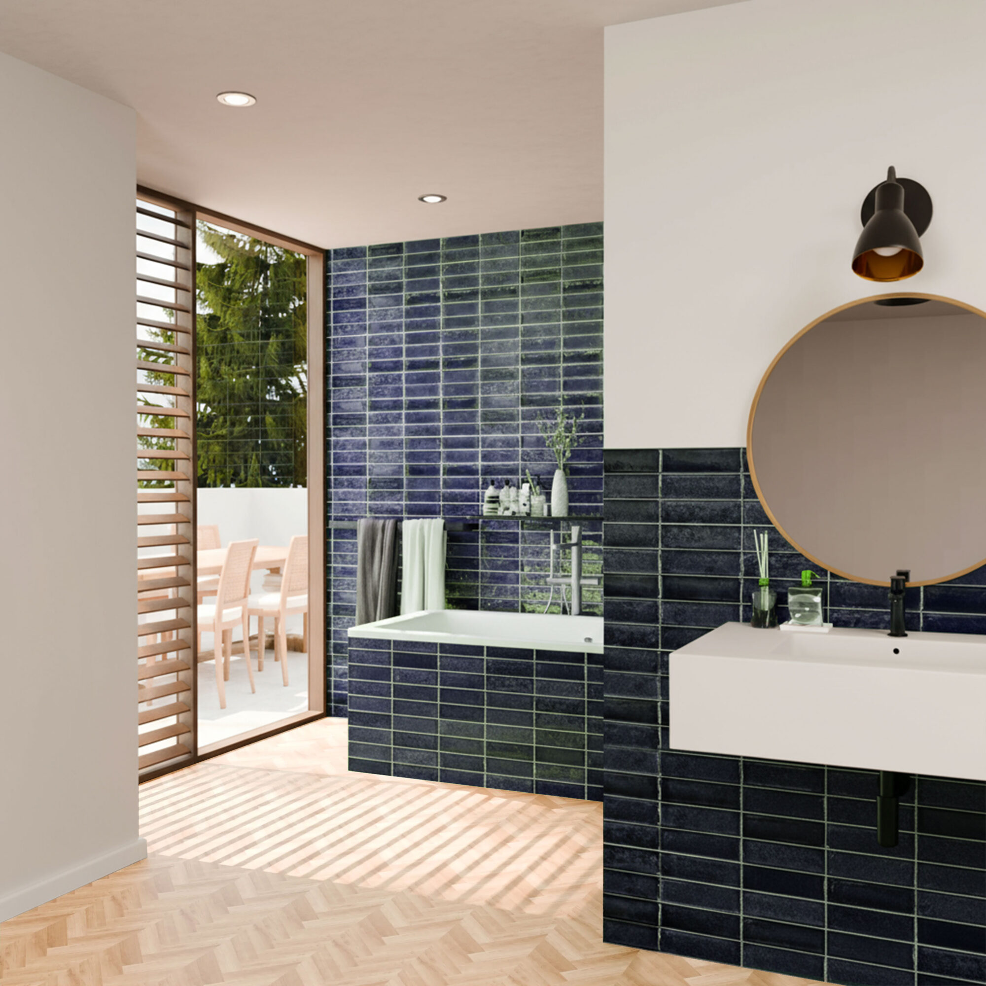 Parquet PVC Clipsable - Chevrons Clair