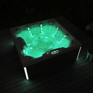 Spa Extérieur Premium – Modèle RL-J600 _ 5 Places (3 Assises + 2 Allongées) avec 31 Jets Hydromassants & Coque Acrylique Blanche
