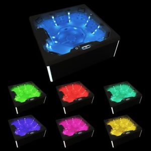 Spa Extérieur Premium – Modèle RL-J600 _ 5 Places (3 Assises + 2 Allongées) avec 31 Jets Hydromassants & Coque Acrylique Blanche