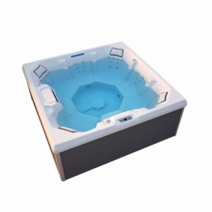 Spa Extérieur Premium – Modèle RL-J600 _ 5 Places (3 Assises + 2 Allongées) avec 31 Jets Hydromassants & Coque Acrylique Blanche
