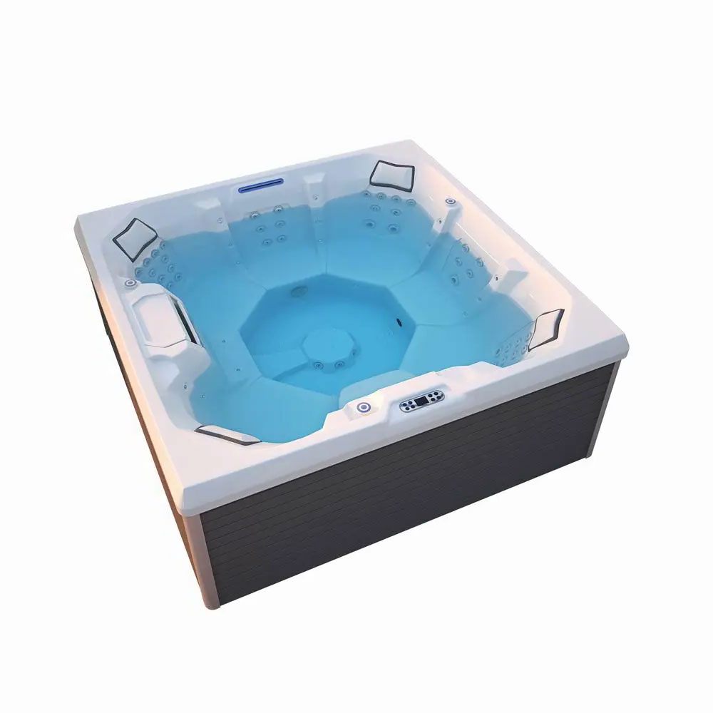 Spa Extérieur Premium – Modèle RL-J600 _ 5 Places (3 Assises + 2 Allongées) avec 31 Jets Hydromassants & Coque Acrylique Blanche
