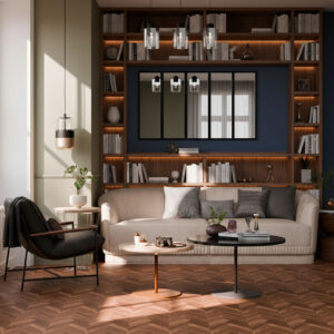 Parquet PVC Clipsable - Chevrons foncés