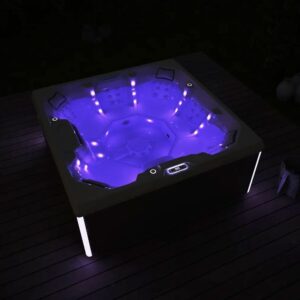 Spa Extérieur Premium – Modèle RL-J600 _ 5 Places (3 Assises + 2 Allongées) avec 31 Jets Hydromassants & Coque Acrylique Blanche