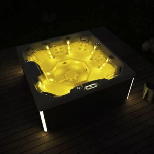 Spa Extérieur Premium – Modèle RL-J600 _ 5 Places (3 Assises + 2 Allongées) avec 31 Jets Hydromassants & Coque Acrylique Blanche